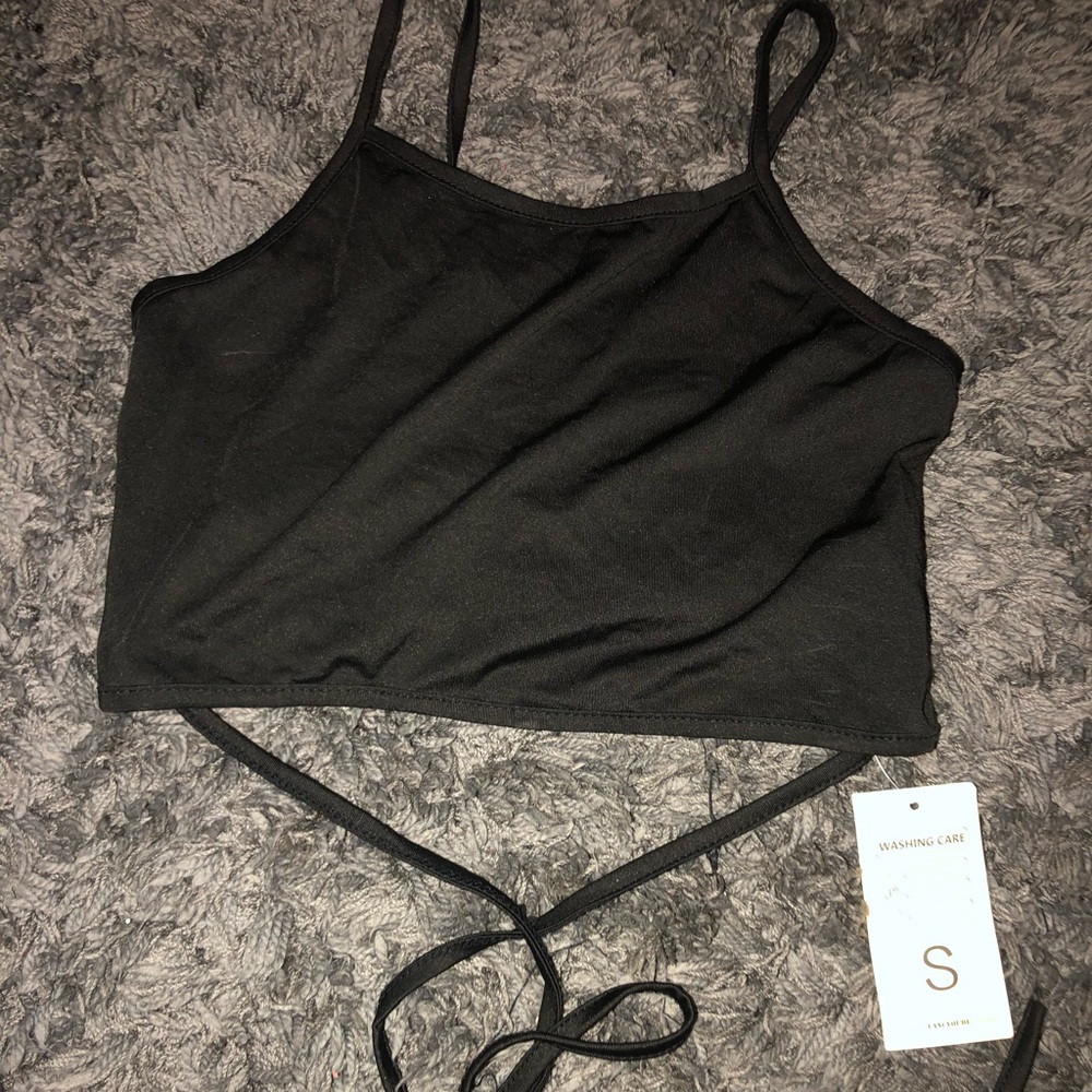 NWT crop top with strings